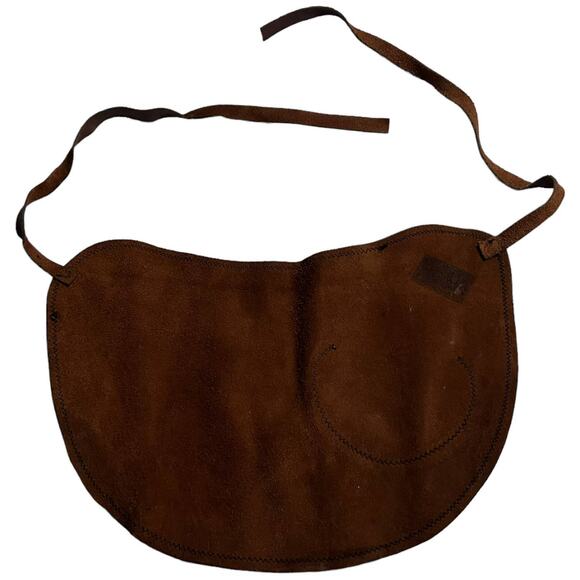 Handmade Brown Leather Half Apron Waist Work Utility Workshop Artisan Server - Picture 6 of 13